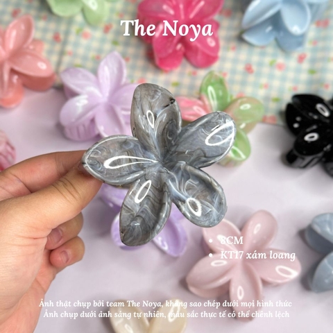 Kẹp tóc hoa sứ The Noya kiểu dáng màu hiện đại dễ thương, kẹp tóc nửa đầu KT02, KT03