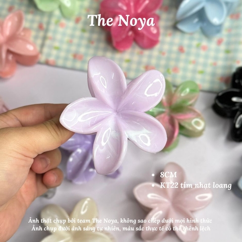 Kẹp tóc hoa sứ The Noya kiểu dáng màu hiện đại dễ thương, kẹp tóc nửa đầu KT02, KT03