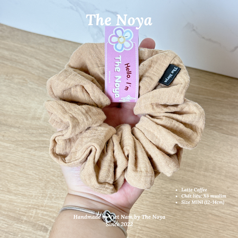 [THỦ CÔNG] Dây Buộc Tóc Xô Trơn Size Mini Siêu Phồng 13-14cm The Noya