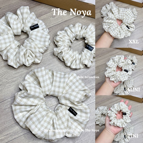 Bebé Scrunchies - Dây buộc tóc SIÊU PHỒNG chất đũi hàn, xô muslim làm thủ công The Noya X35, D4, D5, D6