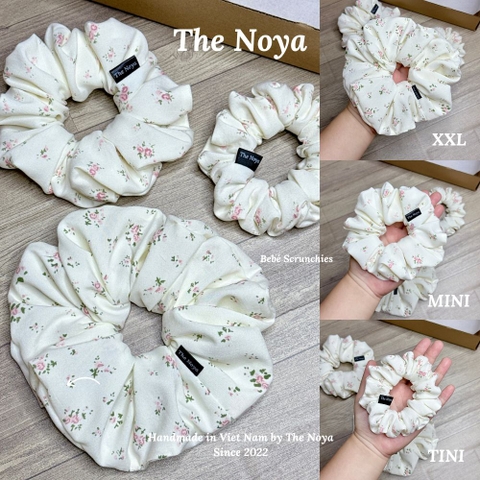 Bebé Scrunchies - Dây buộc tóc SIÊU PHỒNG chất đũi hàn, xô muslim làm thủ công The Noya X35, D4, D5, D6