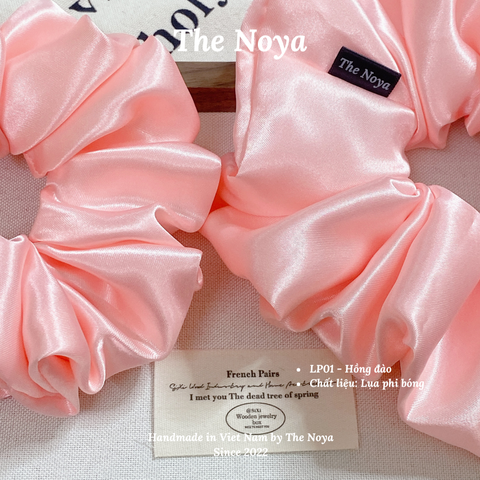 Dây buộc tóc siêu phồng handmade phi lụa by The Noya LP01