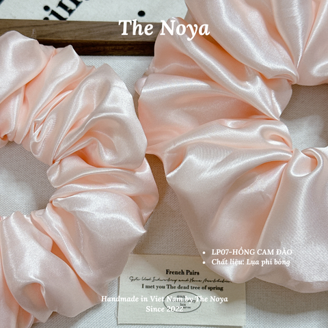 Dây buộc tóc siêu phồng handmade phi lụa by The Noya LP07