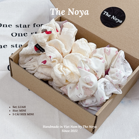 SET 5 chiếc scrunchies form to bồng bềnh phong cách Hàn Quốc by The Noya