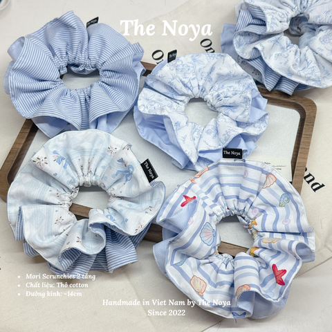 Mori Scrunchies - Dây buộc tóc 2 tầng handmade thủ công vintage The Noya