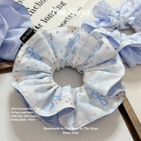 Mori Scrunchies - Dây buộc tóc 2 tầng handmade thủ công vintage The Noya
