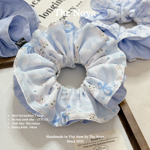 Mori Scrunchies - Dây buộc tóc 2 tầng handmade thủ công vintage The Noya