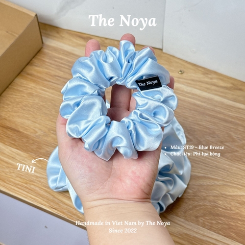 Blue Breeze Scrunchies - Dây buộc tóc siêu phồng handmade phi lụa by The Noya ST19