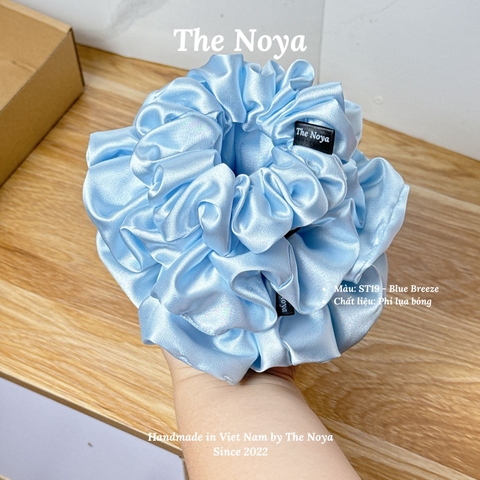Blue Breeze Scrunchies - Dây buộc tóc siêu phồng handmade phi lụa by The Noya ST19