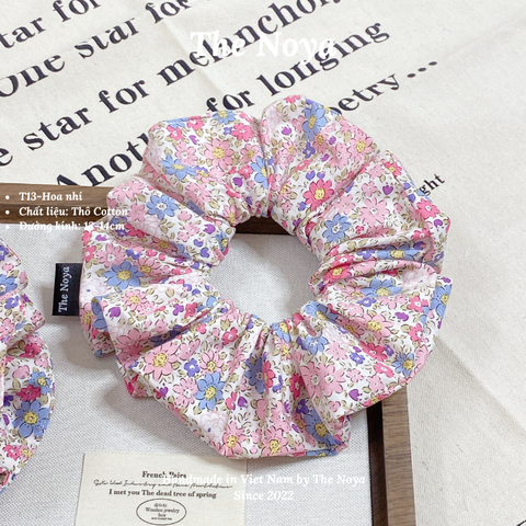 Hoa Nhí - Dây buộc tóc handmade hoạ tiết lạ The Noya T13