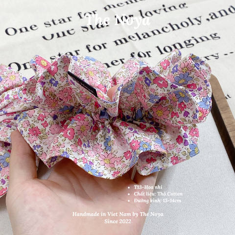 Hoa Nhí - Dây buộc tóc handmade hoạ tiết lạ The Noya T13