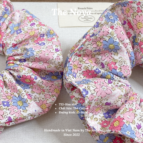 Hoa Nhí - Dây buộc tóc handmade hoạ tiết lạ The Noya T13