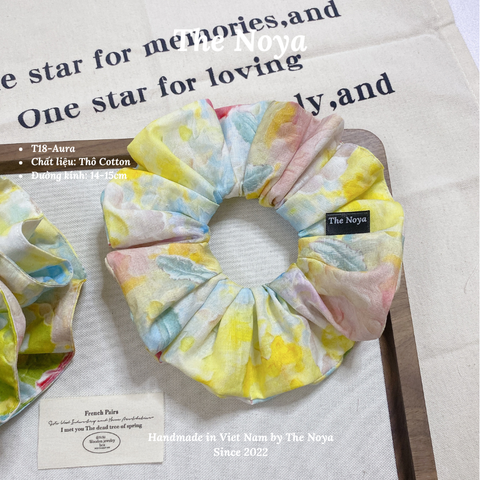 AURA - Dây buộc tóc handmade hoạ tiết mix by The Noya T18