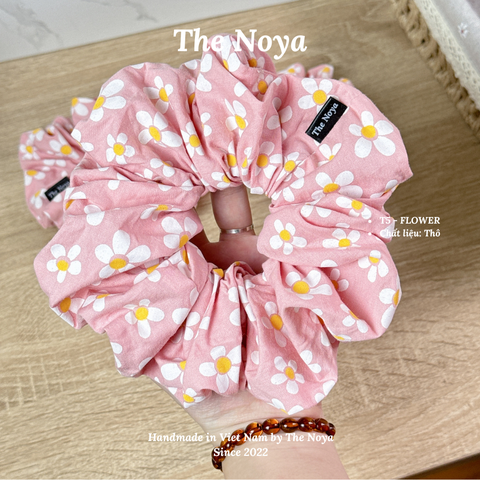 Flower Scrunchies - Dây buộc tóc handmade chất thô The Noya T5
