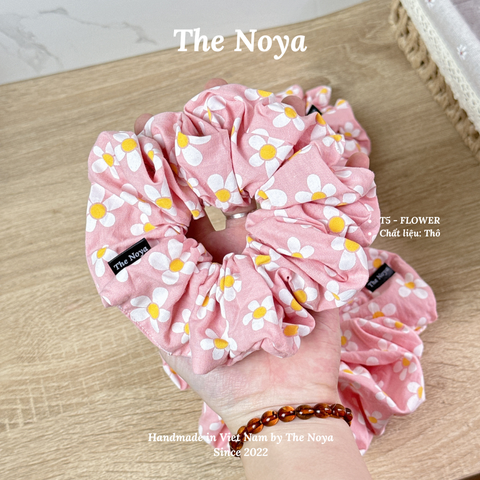 Flower Scrunchies - Dây buộc tóc handmade chất thô The Noya T5