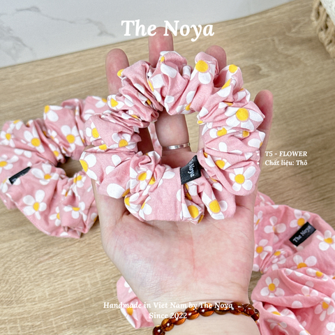 Flower Scrunchies - Dây buộc tóc handmade chất thô The Noya T5