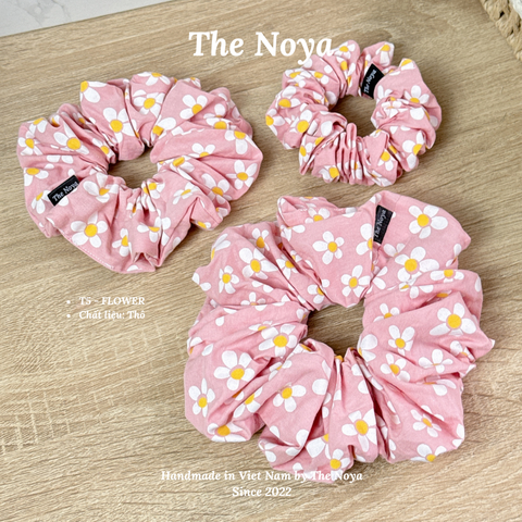Flower Scrunchies - Dây buộc tóc handmade chất thô The Noya T5