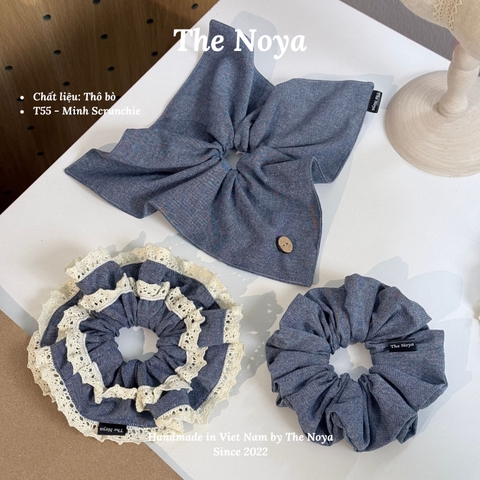[Có BIGSIZE] Scrunchies handmade BASIC chất thô bò mềm mại by The Noya T55