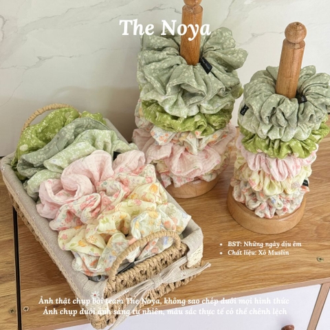 [BST Những ngày dịu êm] Gió Vườn Scrunchies chất Xô Muslin handmade by The Noya X10