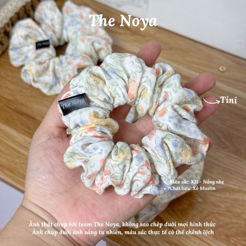 [BST Những ngày dịu êm] Nắng Nhẹ Scrunchies chất Xô Muslin handmade by The Noya X11