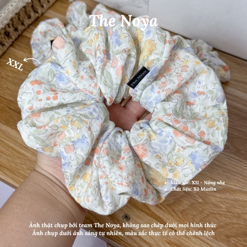 [BST Những ngày dịu êm] Nắng Nhẹ Scrunchies chất Xô Muslin handmade by The Noya X11