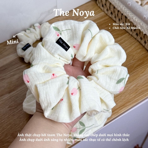 X14 - Dây buộc tóc scrunchies Xô Muslin 2 lớp handmade by The Noya
