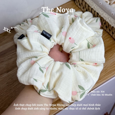 X14 - Dây buộc tóc scrunchies Xô Muslin 2 lớp handmade by The Noya