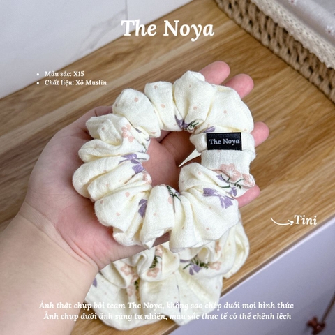 X15 - Dây buộc tóc scrunchies Xô Muslin 2 lớp handmade by The Noya