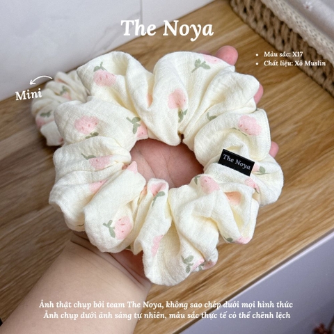 X17 - Dây buộc tóc scrunchies Xô Muslin 2 lớp handmade by The Noya
