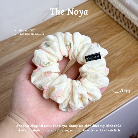 X17 - Dây buộc tóc scrunchies Xô Muslin 2 lớp handmade by The Noya
