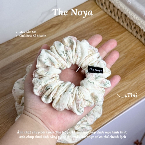 X16 - Dây buộc tóc scrunchies Xô Muslin 2 lớp handmade by The Noya