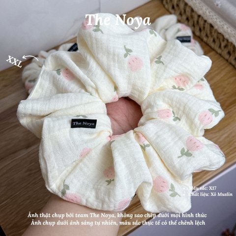 X17 - Dây buộc tóc scrunchies Xô Muslin 2 lớp handmade by The Noya