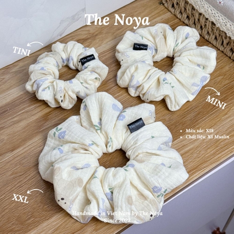 X18 - Dây buộc tóc scrunchies Xô Muslin 2 lớp handmade by The Noya
