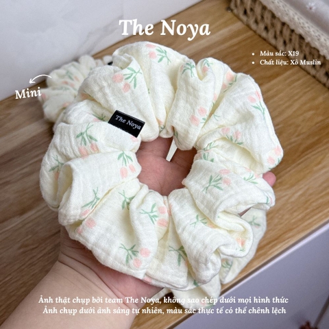 X19 - Dây buộc tóc scrunchies Xô Muslin 2 lớp handmade by The Noya