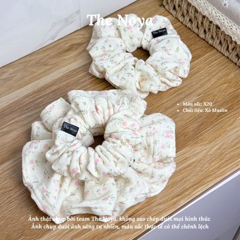 X20 - Dây buộc tóc scrunchies Xô Muslin 2 lớp handmade by The Noya