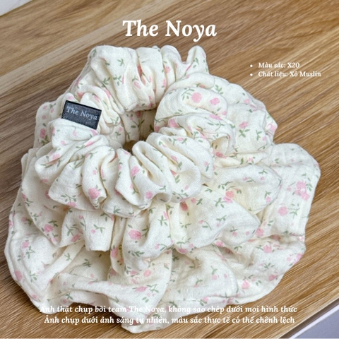 X20 - Dây buộc tóc scrunchies Xô Muslin 2 lớp handmade by The Noya
