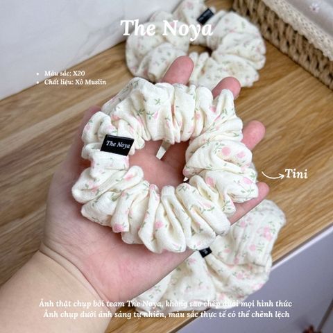 X20 - Dây buộc tóc scrunchies Xô Muslin 2 lớp handmade by The Noya