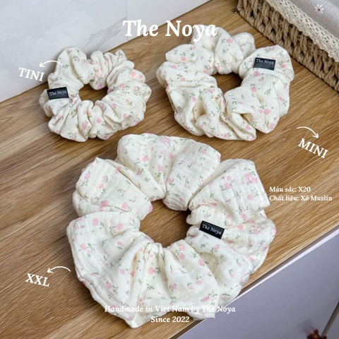 X20 - Dây buộc tóc scrunchies Xô Muslin 2 lớp handmade by The Noya