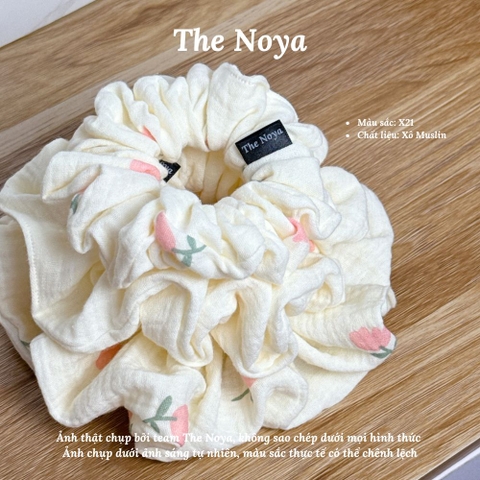 X21 - Dây buộc tóc scrunchies Xô Muslin 2 lớp handmade by The Noya