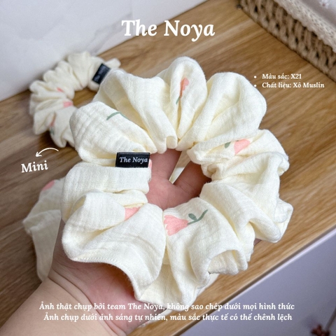 X21 - Dây buộc tóc scrunchies Xô Muslin 2 lớp handmade by The Noya