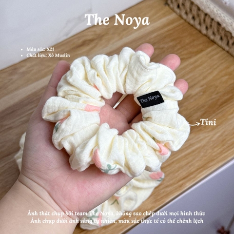 X21 - Dây buộc tóc scrunchies Xô Muslin 2 lớp handmade by The Noya