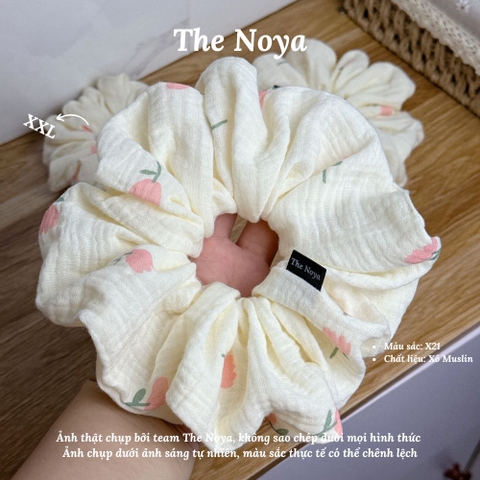 X21 - Dây buộc tóc scrunchies Xô Muslin 2 lớp handmade by The Noya
