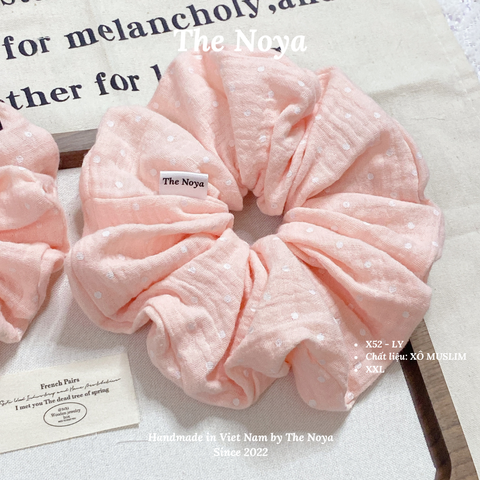 LY SCRUNCHIES - Dây buộc tóc siêu phồng handmade by The Noya X52