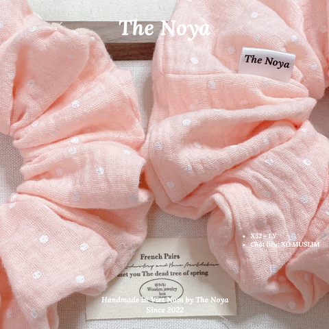 LY SCRUNCHIES - Dây buộc tóc siêu phồng handmade by The Noya X52