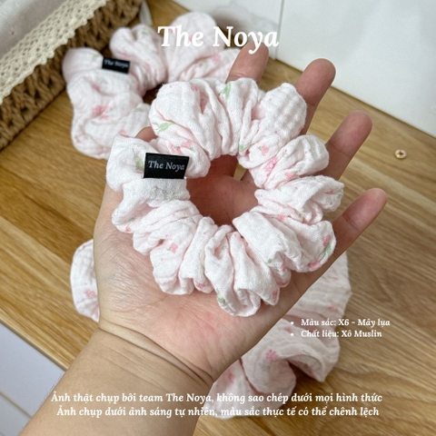 [BST Những ngày dịu êm] Mây Lụa Scrunchies chất Xô Muslin handmade by The Noya X6
