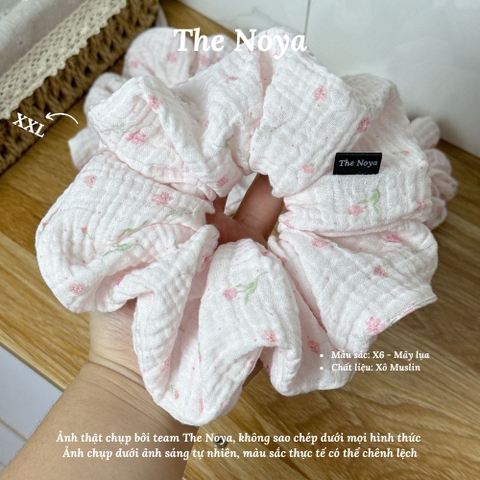 [BST Những ngày dịu êm] Mây Lụa Scrunchies chất Xô Muslin handmade by The Noya X6