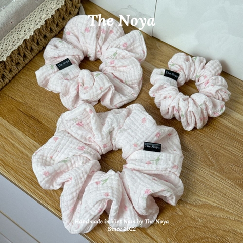 [BST Những ngày dịu êm] Mây Lụa Scrunchies chất Xô Muslin handmade by The Noya X6