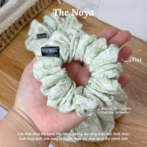 [BST Những ngày dịu êm] Cỏ Mềm Scrunchies chất Xô Muslin handmade by The Noya X9