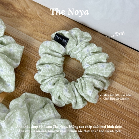 [BST Những ngày dịu êm] Cỏ Mềm Scrunchies chất Xô Muslin handmade by The Noya X9