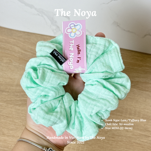 [THỦ CÔNG] Dây Buộc Tóc Xô Trơn Size Mini Siêu Phồng 13-14cm The Noya